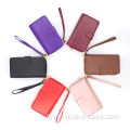 2 in 1 Handmade Leather Zipper Wallet Case